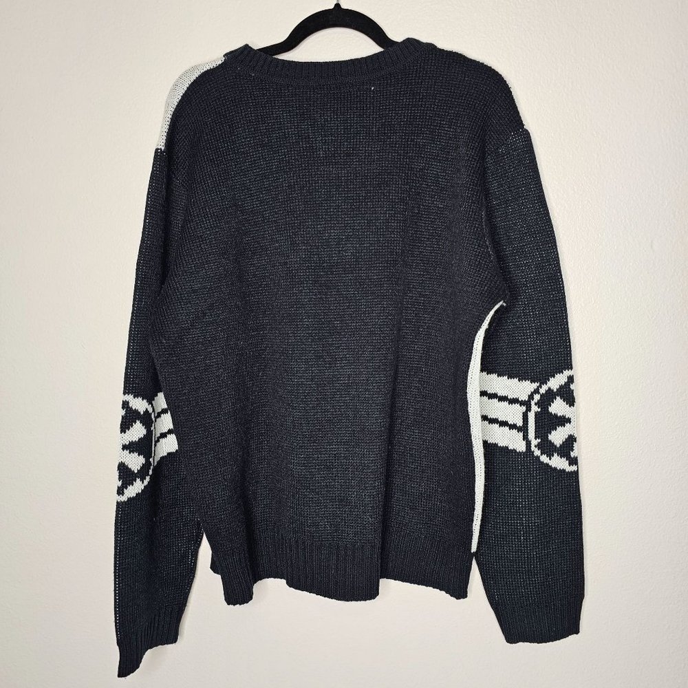 ⭐️Star Wars Welovefine Size Large Darth Vader Crew Neck Pull Over Knit Sweater - Picture 3 of 4